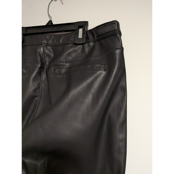 BlankNYC Vegan Leather Pull On Leggings Black Skinny Pants 30V-1122MX Womens 30 - Picture 8 of 13